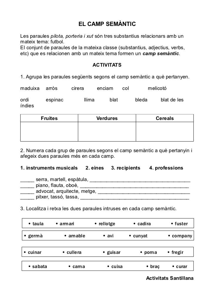 Camp semantic