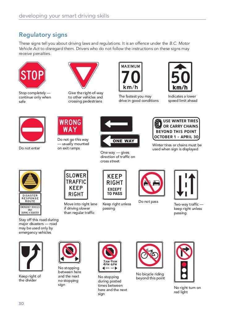 Canada driver's knowledge test 3