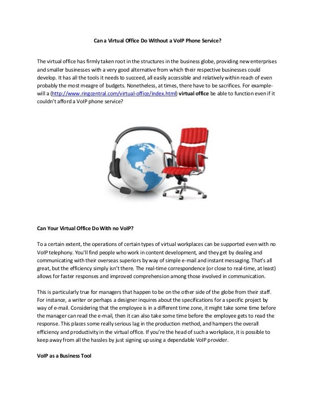 Can a Virtual Office Do Without a VoIP Phone Servic1 Can a Virtual Office Do Without a VoIP Phone Servic1