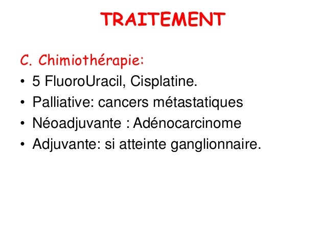 Chimiothérapie Fluorouracil