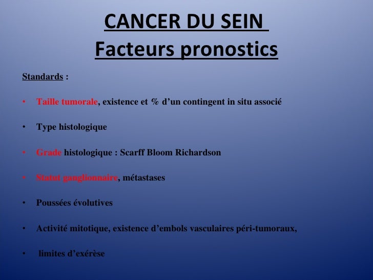 Most cancers Des Ovaires Pronostic