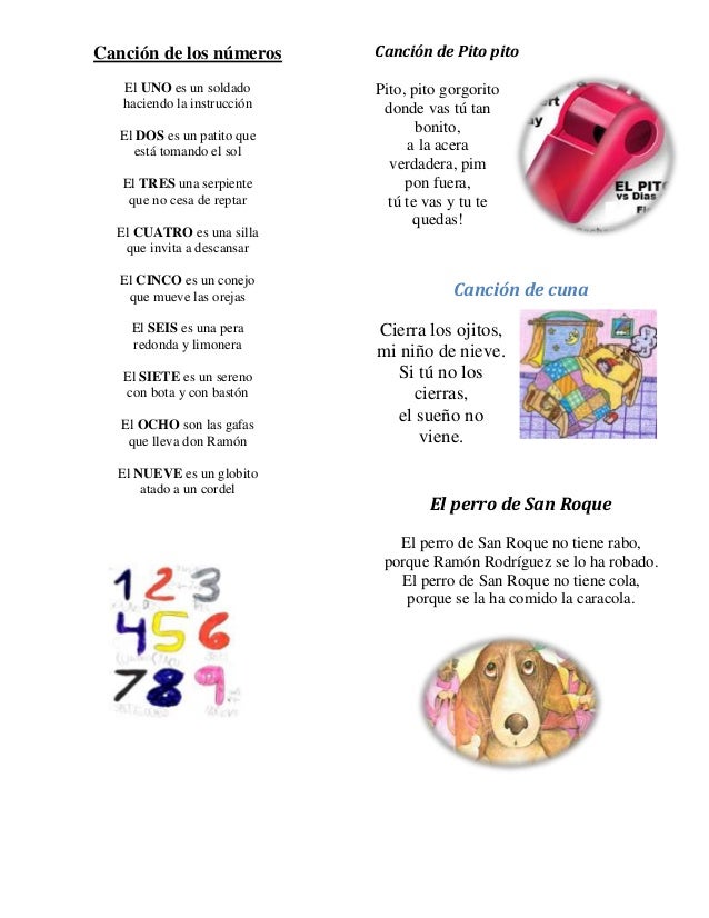 CANCIONES INFANTILES DE NUMEROS canciones infantiles de numeros:
