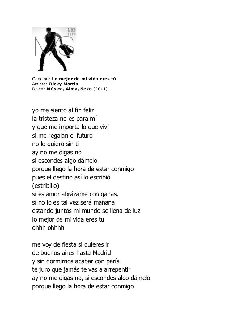 Cancion Eres El Amor De Mi Vida