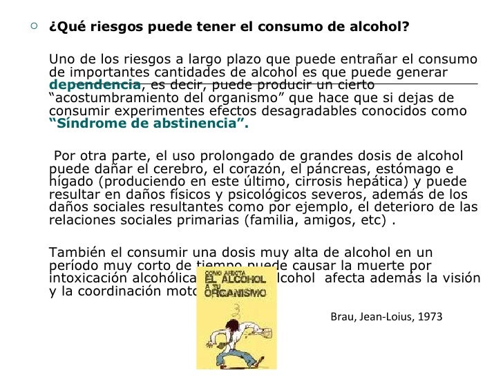 Los tests-preguntas al alcoholismo