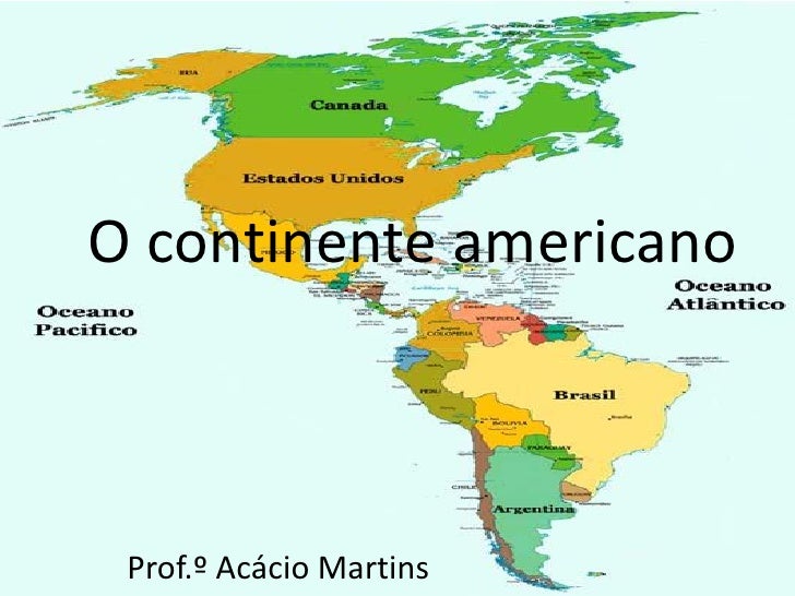 Mapa de el continente americano - Imagui