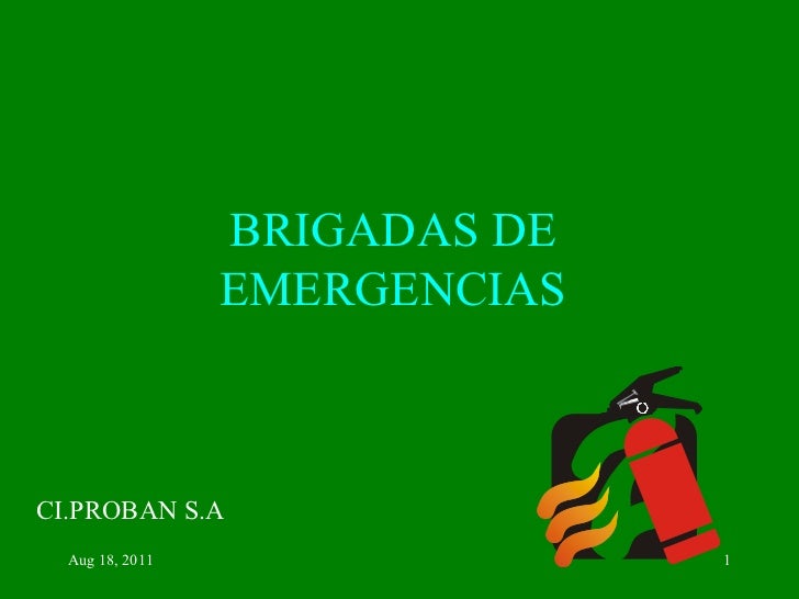 Reparacion de brigada evacuacion ppt