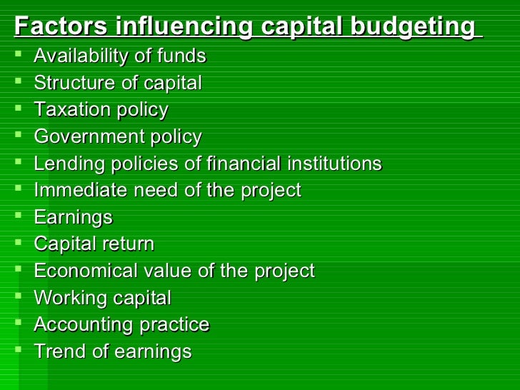 The impact of inflation on capital budgeting and working capital