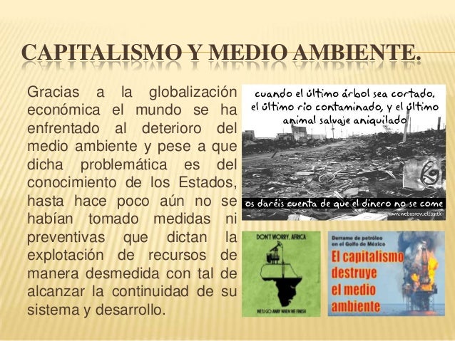 El capitalismo y el medio ambiente.
