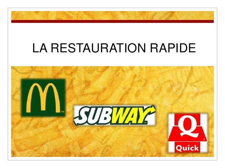 Succes De La Restauration Rapide Succes De La Restauration Rapide