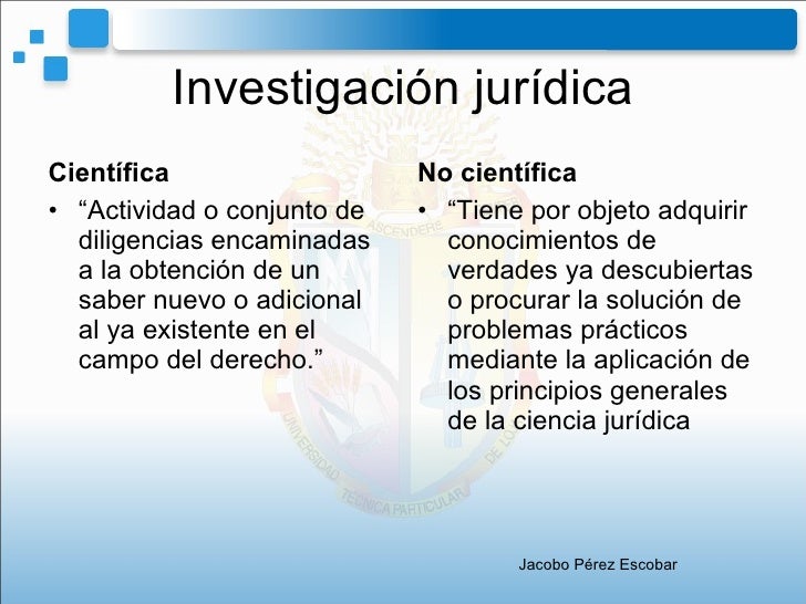 Capitulo I El proceso de Investigación Científica