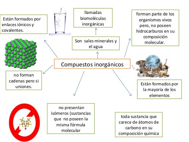 Caracteristicas de sustancias organicas e inorganicas