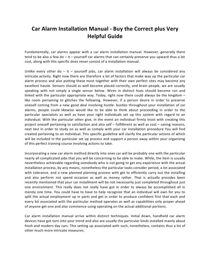 chapman car alarm manual