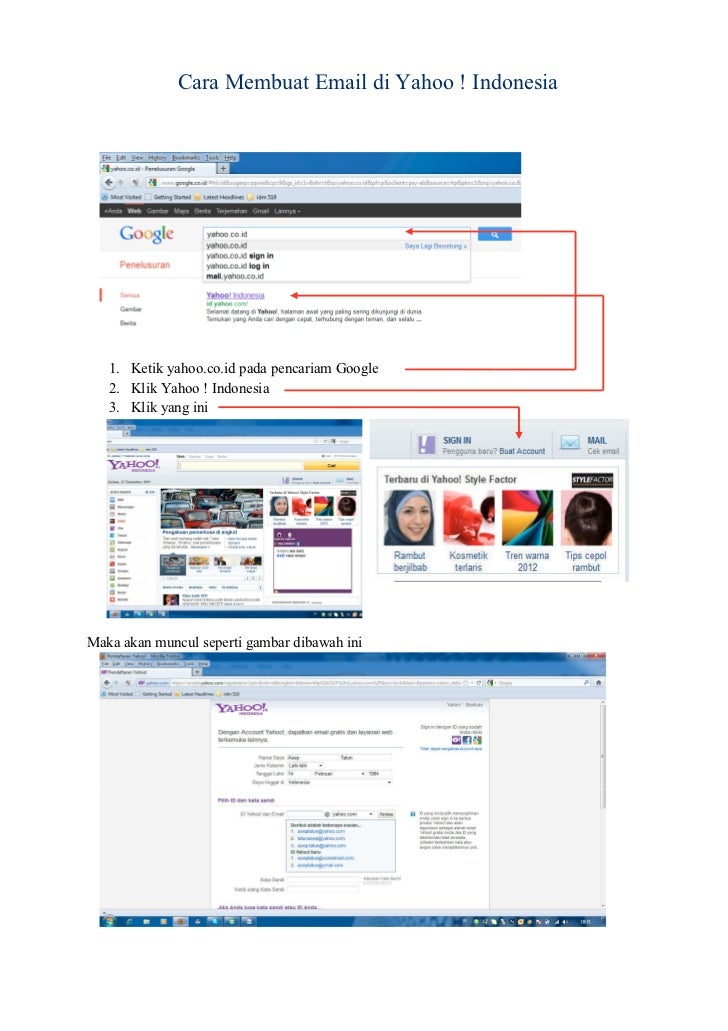 Membuat E Mail Facebook Di Yahoo | cara membuat email di yahoo Membuat E Mail Facebook Di Yahoo | cara membuat email di yahoo