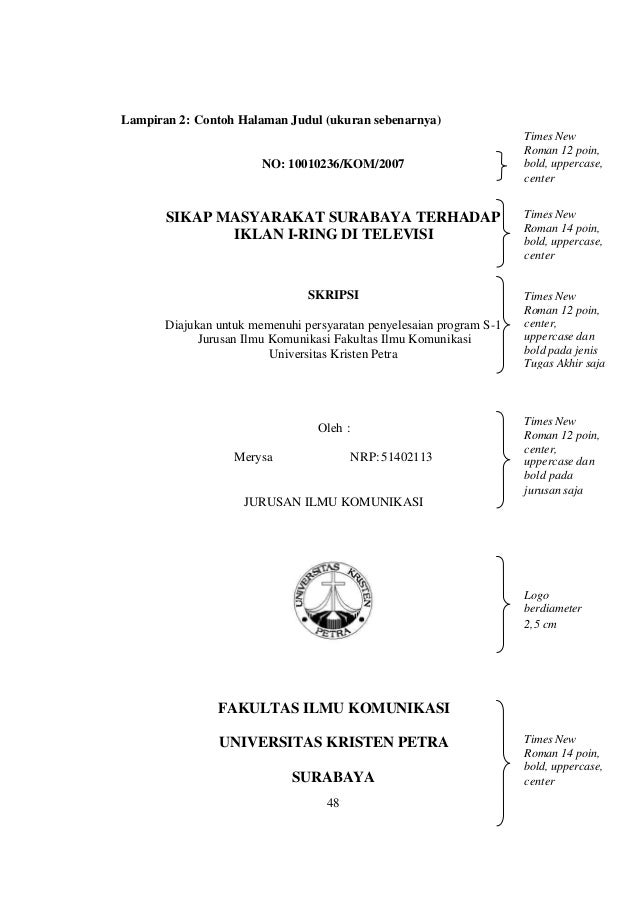 Format Skripsi Universitas Kristen Petra | cara mengutip skripsi Format Skripsi Universitas Kristen Petra | cara mengutip skripsi