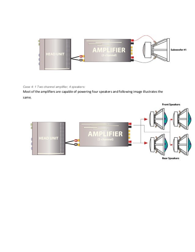 how to wire 4 channel amp 2 speakers 1 sub somurich comhow to wire 4 channel amp 2 speakers 1 sub wiring diagram for 4 channel