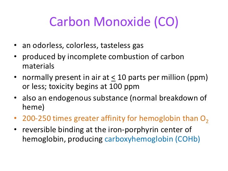 Carbon monoxide poisoning