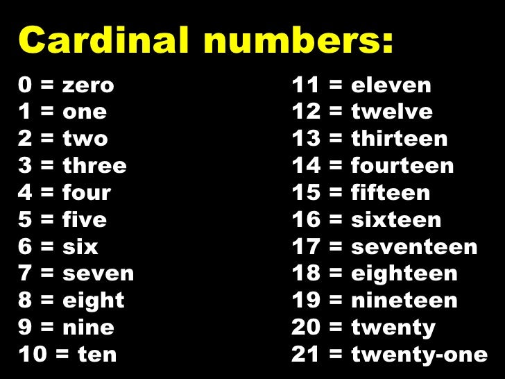 zero one two three