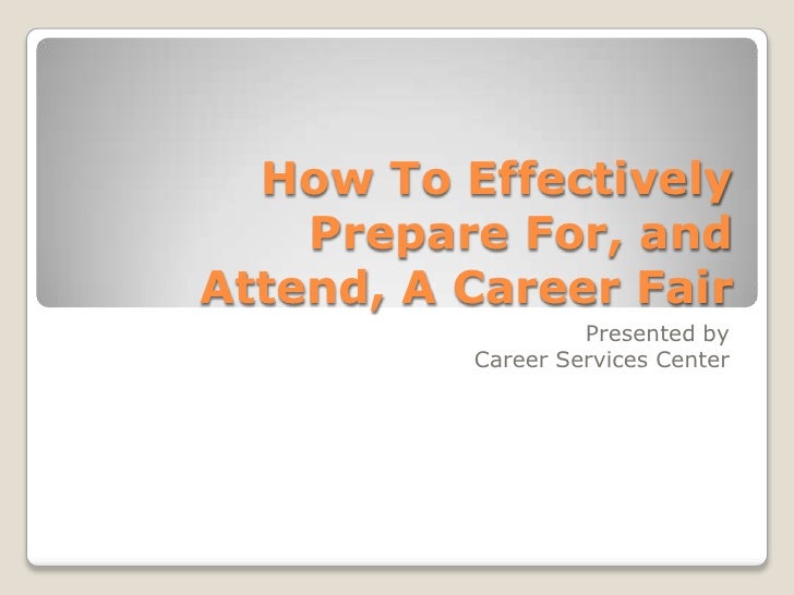 how to prepare for a job fair