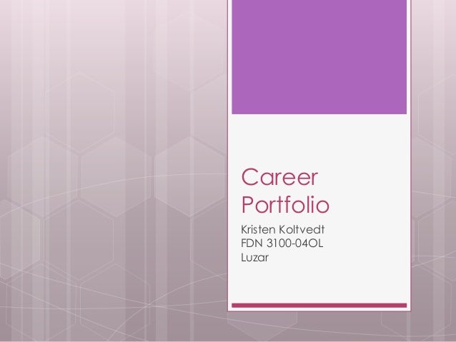 career portfolios