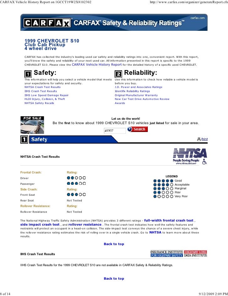 responsibility vehicle maintenance report to carfax