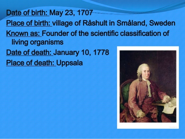 Carolus Linnaeus Facts For Kids Carolus Linnaeus Facts For Kids