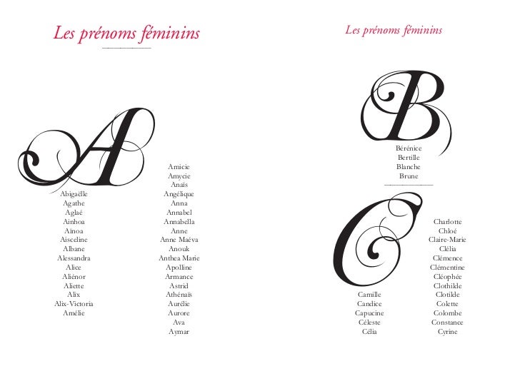 prénom fille