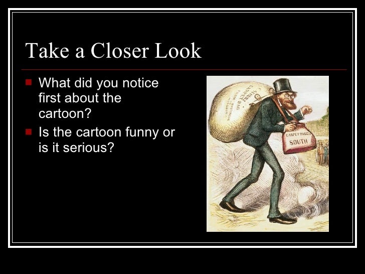 Carpetbaggers Political Cartoons of Reconstruction