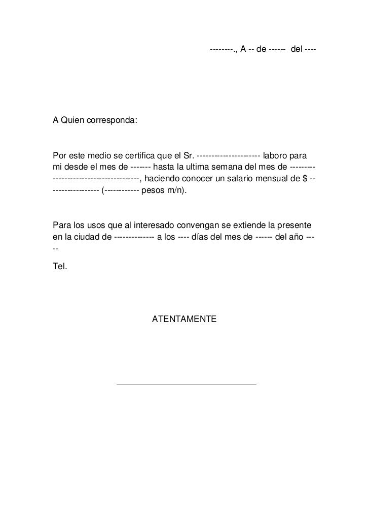 Como Hacer Una Carta De Comprobante De Ingresos vrogue.co