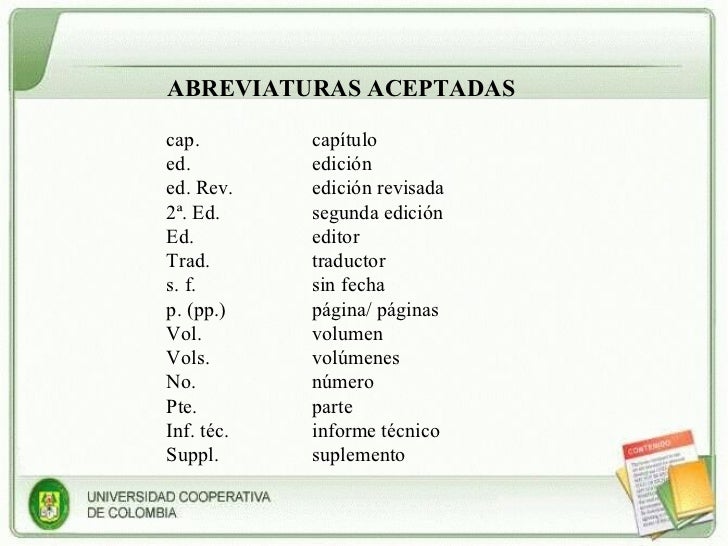 Lista de Referencias Normas APA