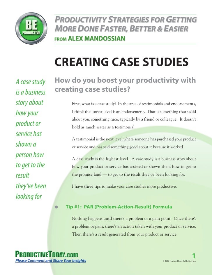 How to Do an Executive Summary on a Case Study | eHow