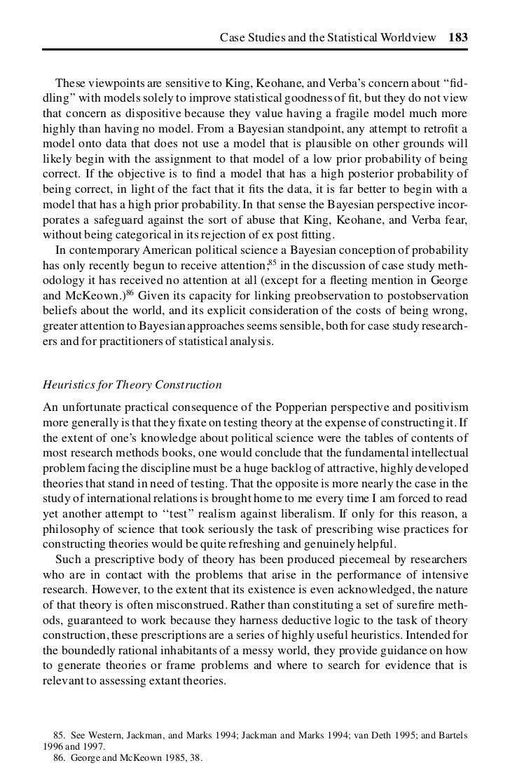 Political science case studies