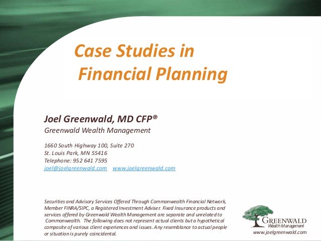 Financial planning case studies with solutions