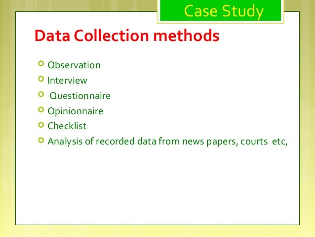 Types of case study research