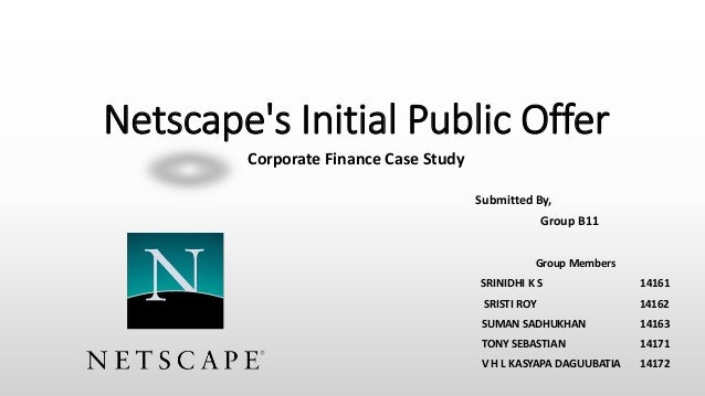 Netscapes Initial Public Offering Case