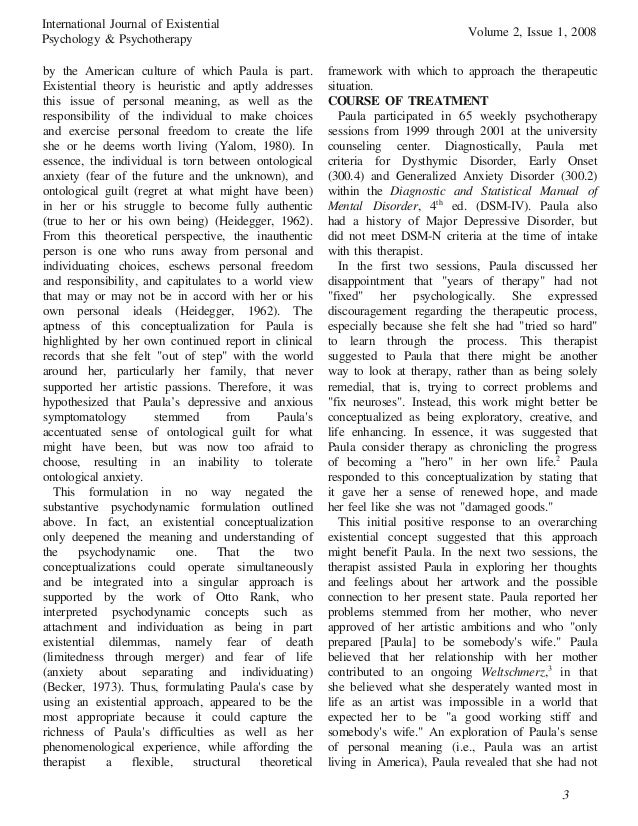 Generalized anxiety disorder case study