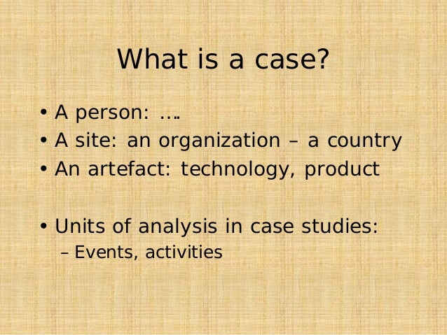 Using Case Studies in Research - Asian Resource Foundation