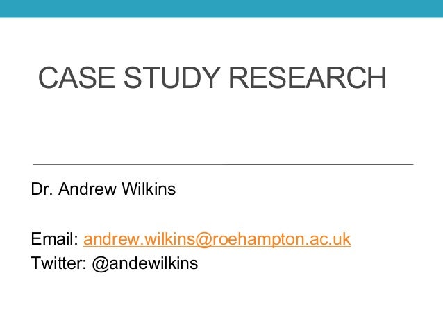 Case Study Research Dissertation