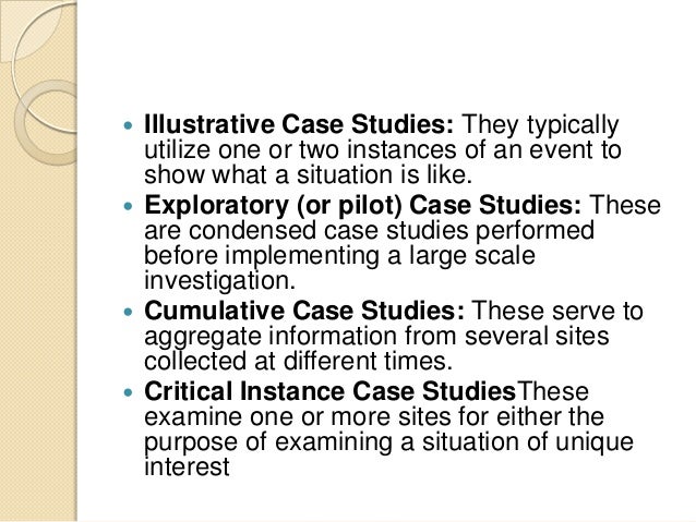 Exploratory case study