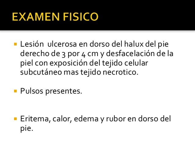 Caso clinico. pie diabetico Caso clinico. pie diabetico