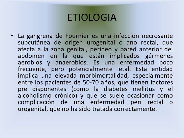 Caso clinico fournier