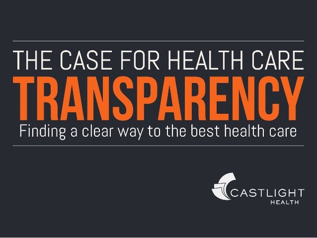 health care transparency health care transparency