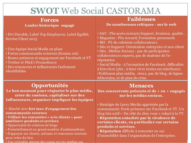 exemple de swot pduc