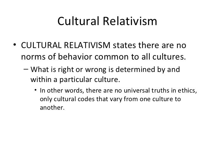 what is ethical relativism with example