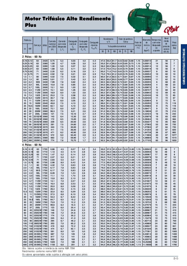 Catalogo de motores weg