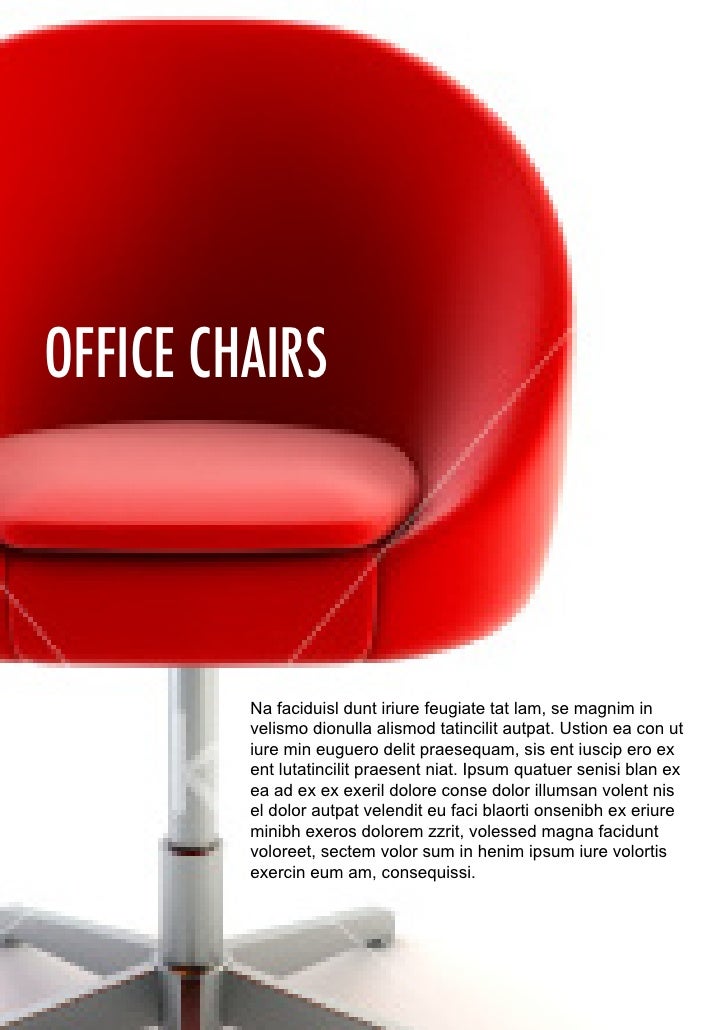 Sample Catalogue for Office Furniture