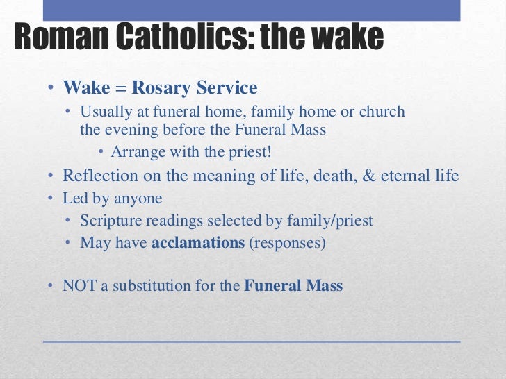 Catholic Funeral Rites