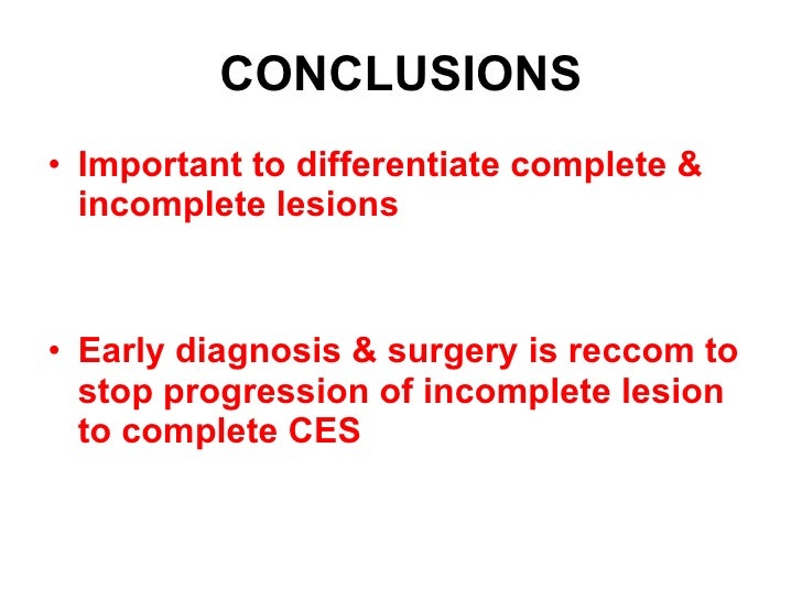 Cauda Equina Syndrome Outlook For Recovery