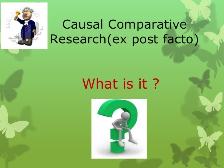 Ex post facto research