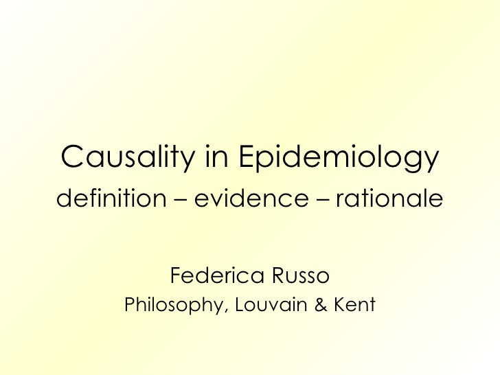 definition of causality in epidemiology