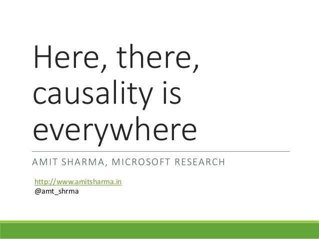 Causality research